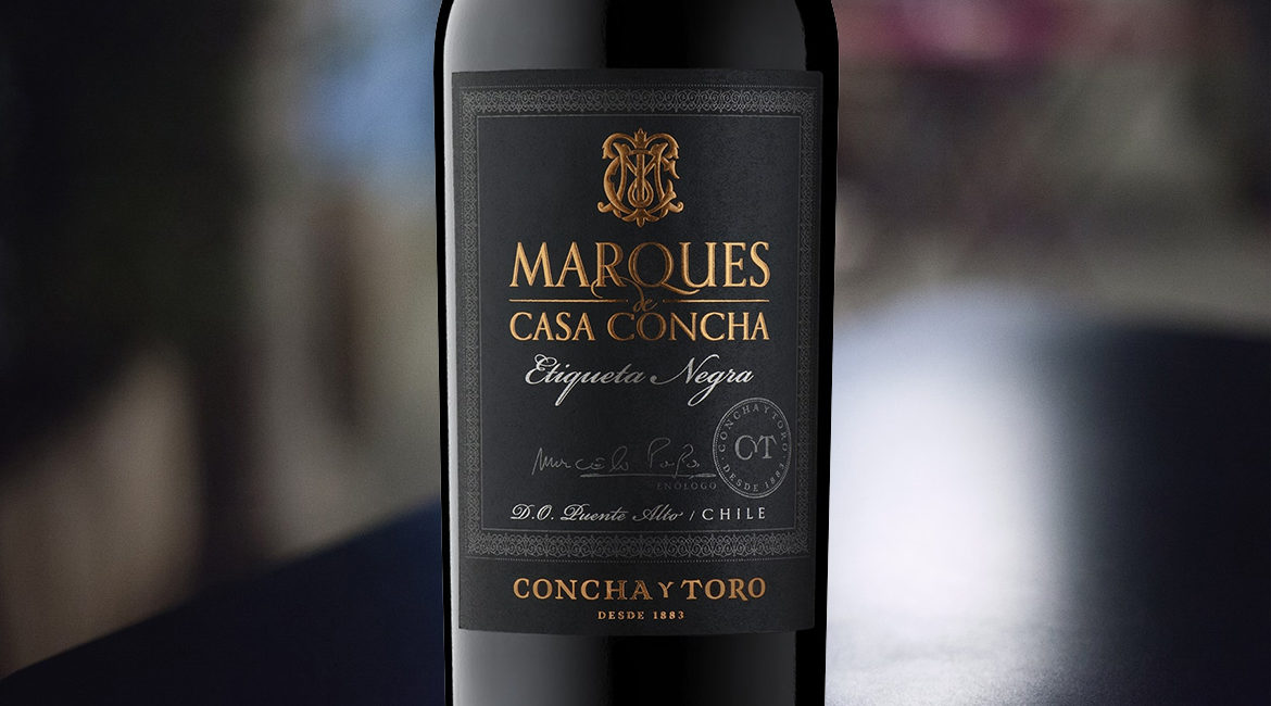 Marques de Casa Concha Etiqueta Negra recebe prêmio por design de embalagem